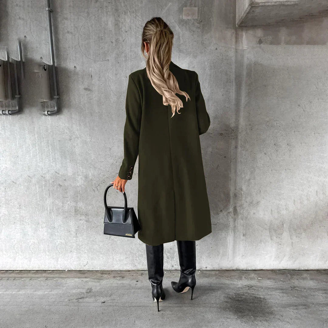 Damen Winterjacke Lang Modernes Design Hochwertige Synthetikfasern 4