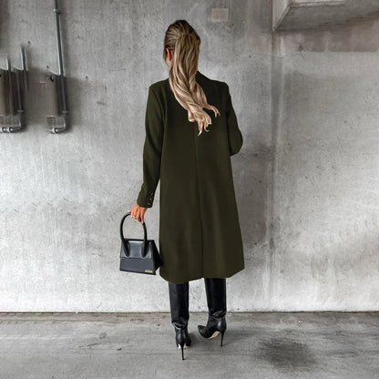 Damen Winterjacke Lang Modernes Design Hochwertige Synthetikfasern 4