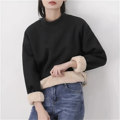 Damen-Fleecepullover, lässiges Design, hochwertig, Fleece-1