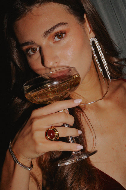 Damen-Ohrhänger, eleganter Kristall-2