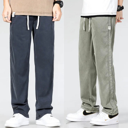 Herren-Trainingshose, lässiger Stil, gebürsteter Denim 4