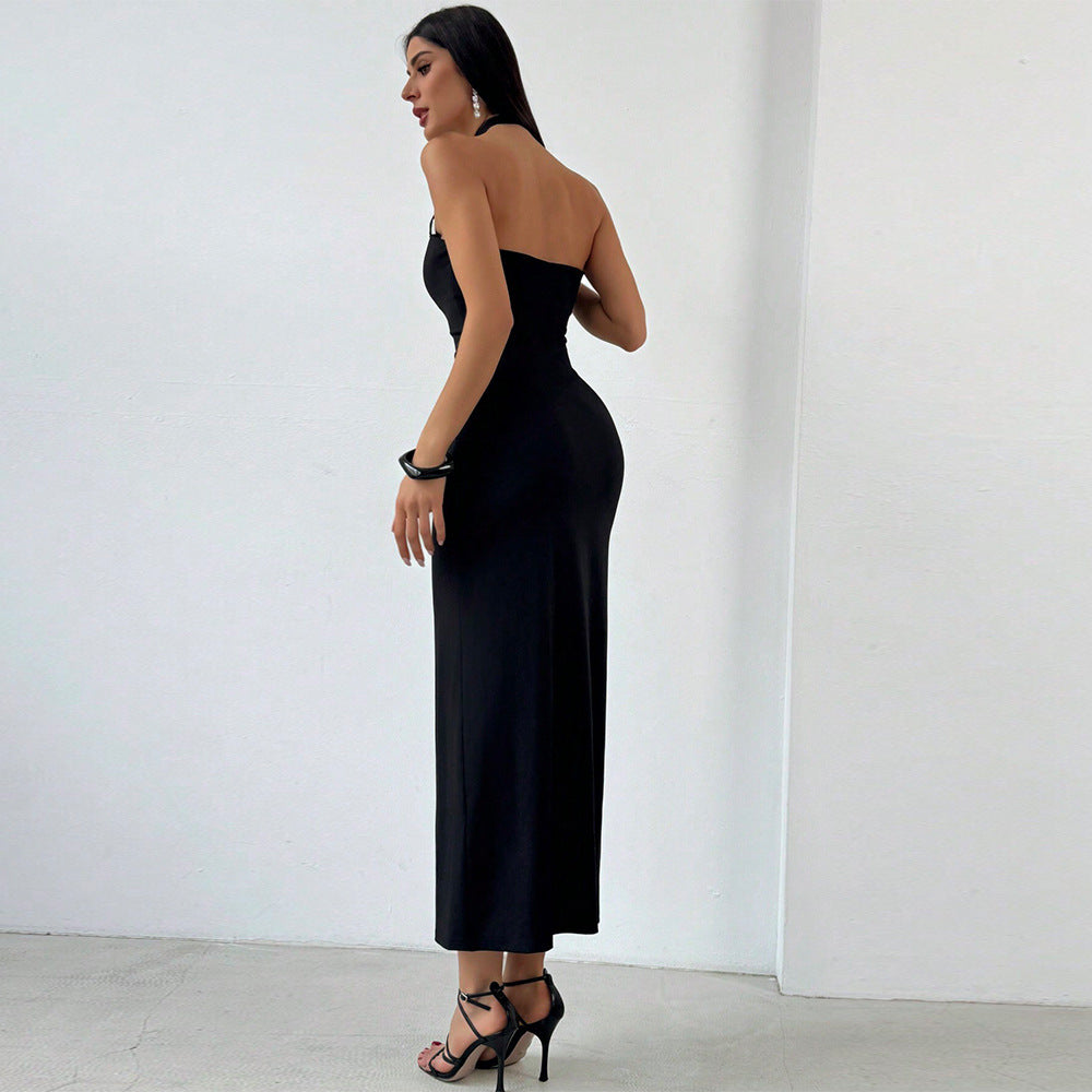 Damen Bodycon-Kleid, ärmellos, Polyester, perfekt für Fest und Alltag-3