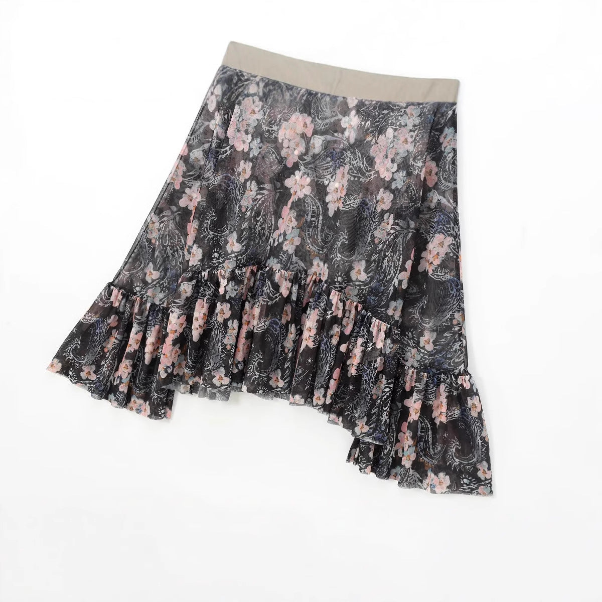 Damenbluse mit Blumenmuster und Rüschen-Design – leicht und bequem für Frühling und Sommer 4