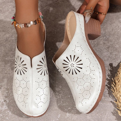 Damen-Clogs, offen, modern, Kunstleder, ergonomisches Design-4