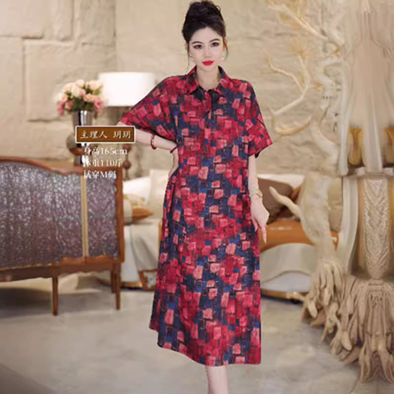 Damenkleid A-Linie Polyester für Elegante Anlässe-5