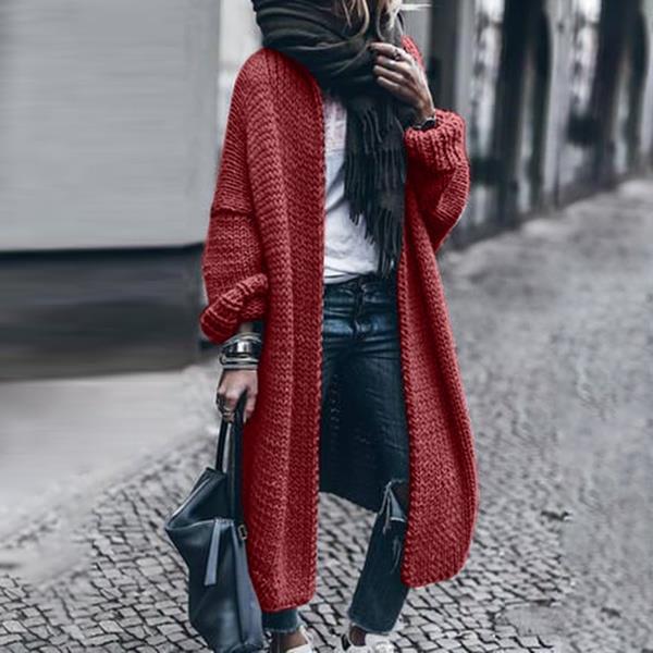 Variantenbild für Damen-Wintercardigan, schlicht, 100 % Acryl-8