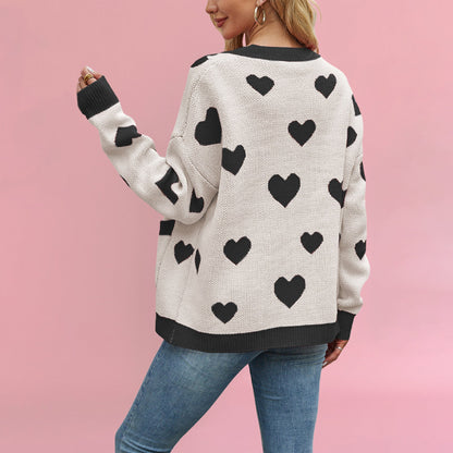 Damentasche, herzförmig, Street, Fashion aus hochwertigem Stoff-5