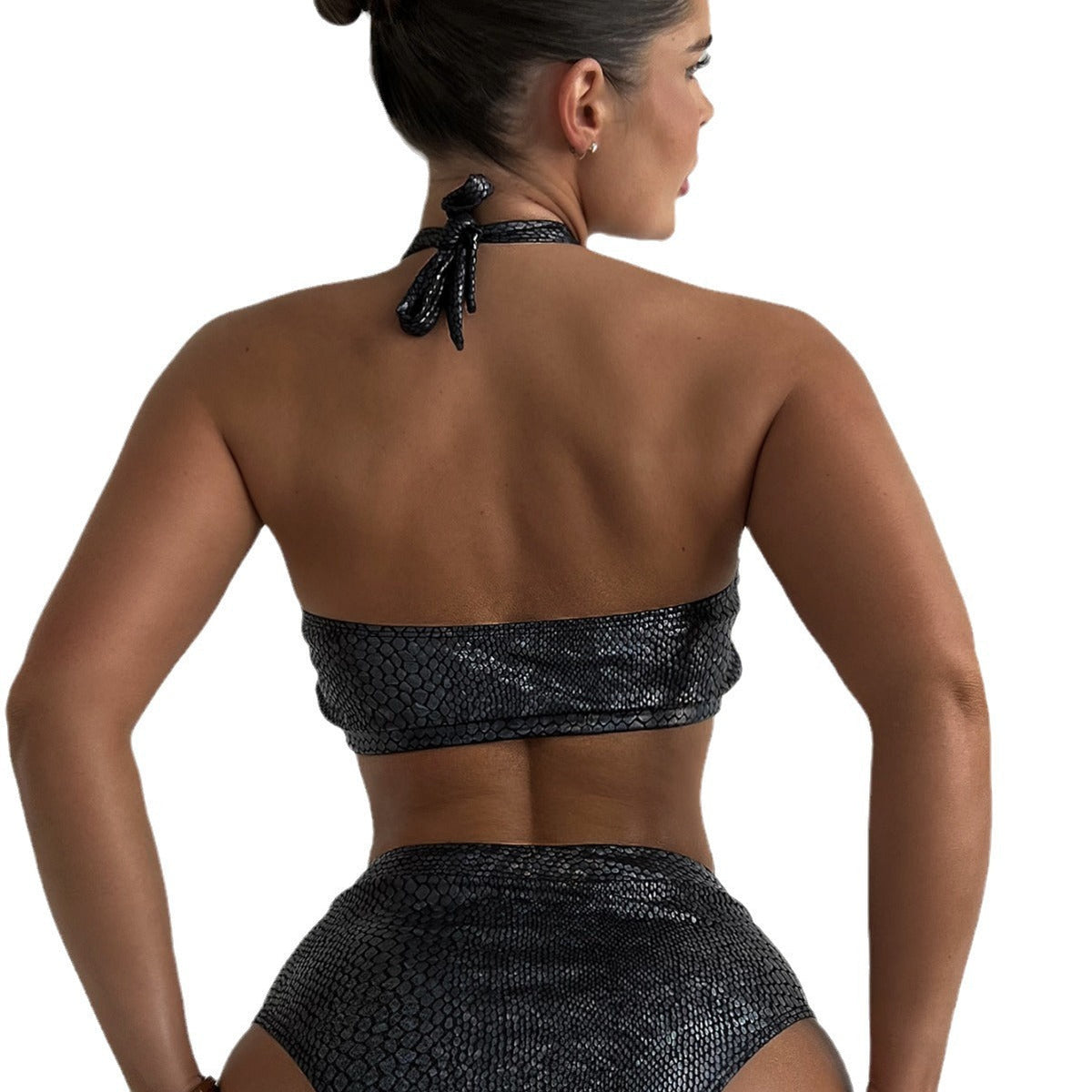Damen Badeanzug Bikini Ausschnitte Elastische Stoffe 6
