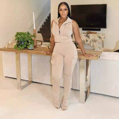 Damen-Set mit Top und langer Hose, Polyester, Street Style 5