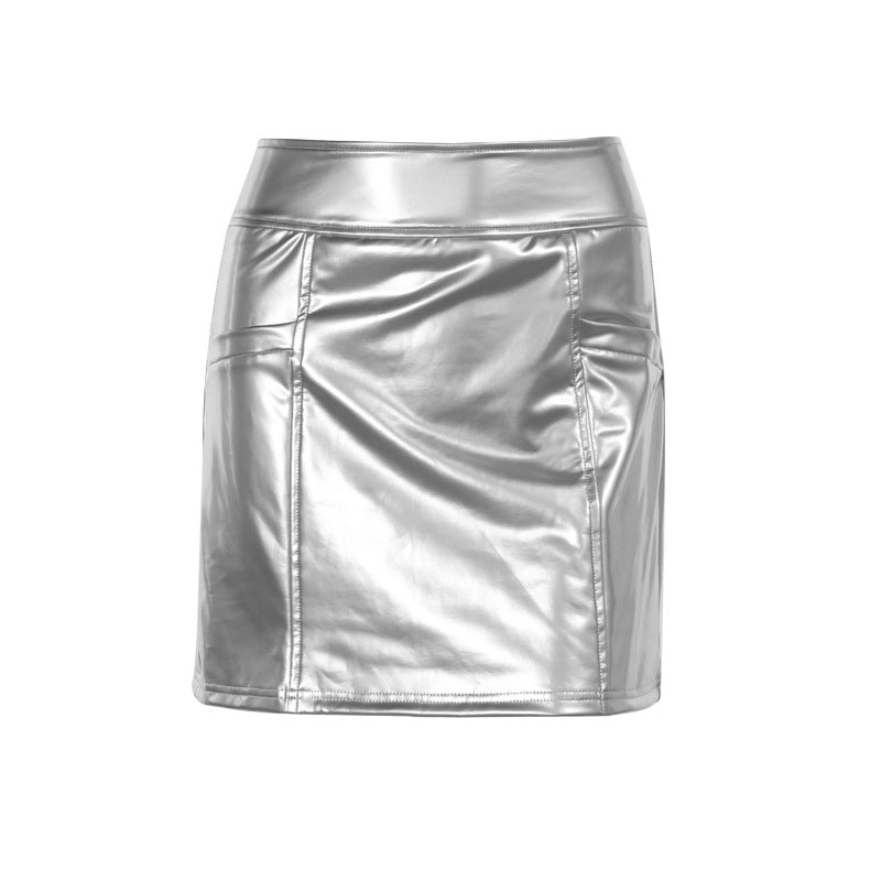 Minirock für Damen in Metallic-Design – figurbetonte Passform, elastischer Stoff, perfekt für Party und Alltag 6