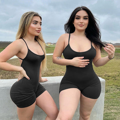 Damen-Jumpsuit mit verstellbaren Trägern aus elastischer Mischung – schmeichelhafte Silhouette für Alltag und festliche Anlässe 4