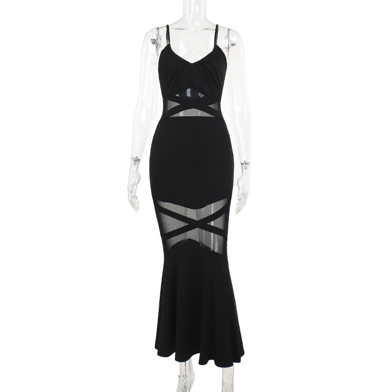 Damen-Kleid, mit Ausschnitte, schwingender Rock, elastisch, Stoff 1