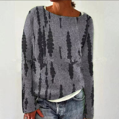 Damen-Strickpullover, rundhals Polyester, für Alltag-1