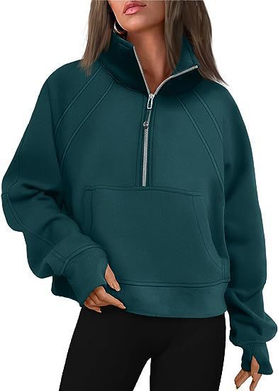 Variant image for Damen-Fleecepullover, kurz, Stehkragen, Slim Fit, Polyester-26