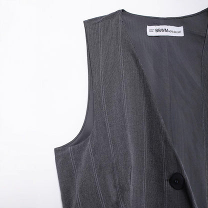 Ärmelloses Damen-Sommerkleid mit V-Ausschnitt aus Polyester, kurz-3