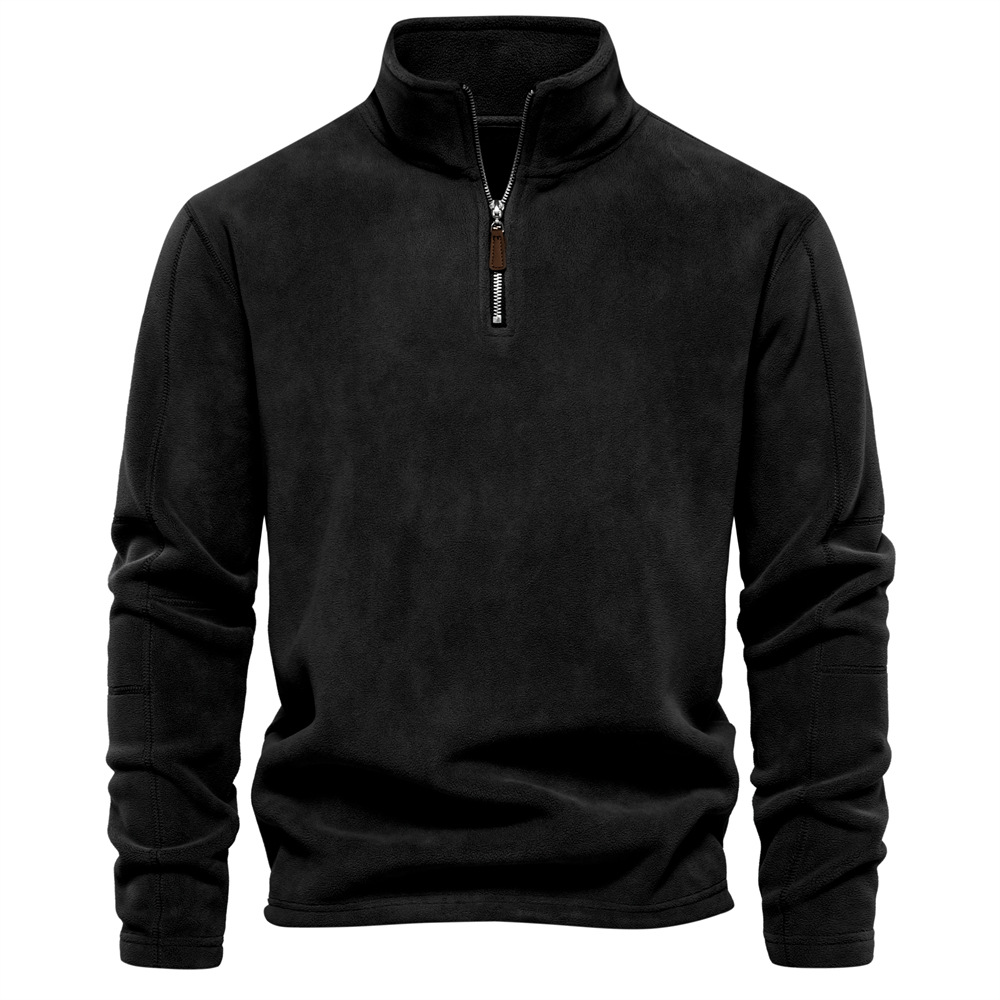 Herren-Fleecejacke, Velours, Design, dickes Polyester 5