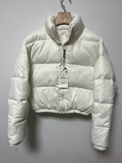Damenjacke A-Linien-Form Trendig Polyester Warme Pufferjacke-3