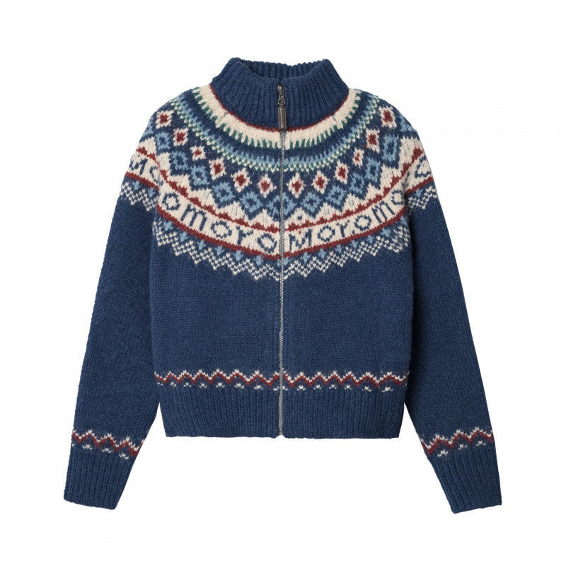 Damen-Cardigan, Pullover, Wollmischung, skandinavisches Muster 7