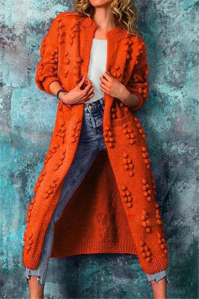 Variant image for Lange Strickjacke Damen Elegantes Wolle Vielseitig-22