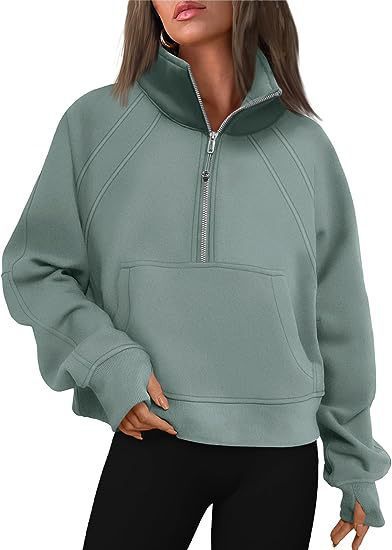 Variant image for Damen-Fleecepullover, kurz, Stehkragen, Slim Fit, Polyester-56