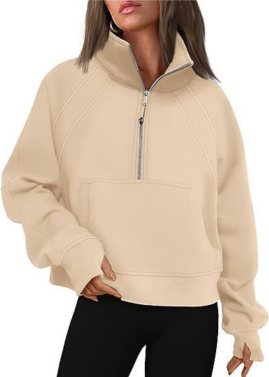 Damen-Fleecepullover, kurz, Stehkragen, Slim Fit, Polyester-2