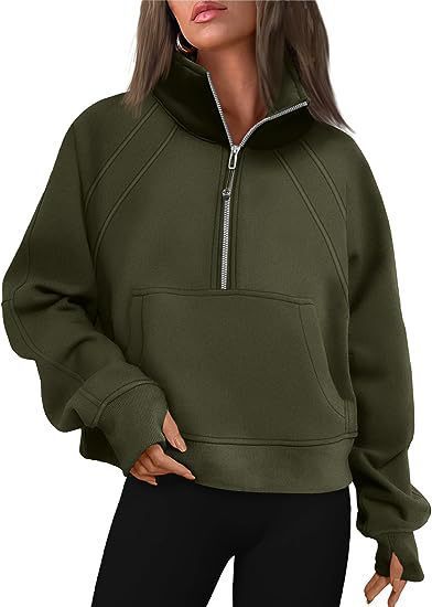 Variant image for Damen-Fleecepullover, kurz, Stehkragen, Slim Fit, Polyester-51