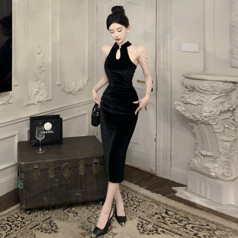 Damenkleid in Midi-Länge im Patchwork-Stil, 100 % Polyester-3