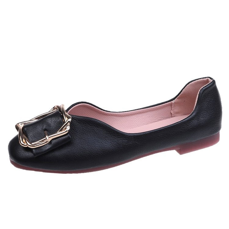Variant image for Damen-Ballerinas, dekorative Schnalle, Leder-9