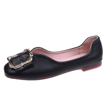 Variant image for Damen-Ballerinas, dekorative Schnalle, Leder-9