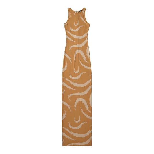 Damen-Strickkleid im Colorblocking-Design, Polyester, ärmellos-1