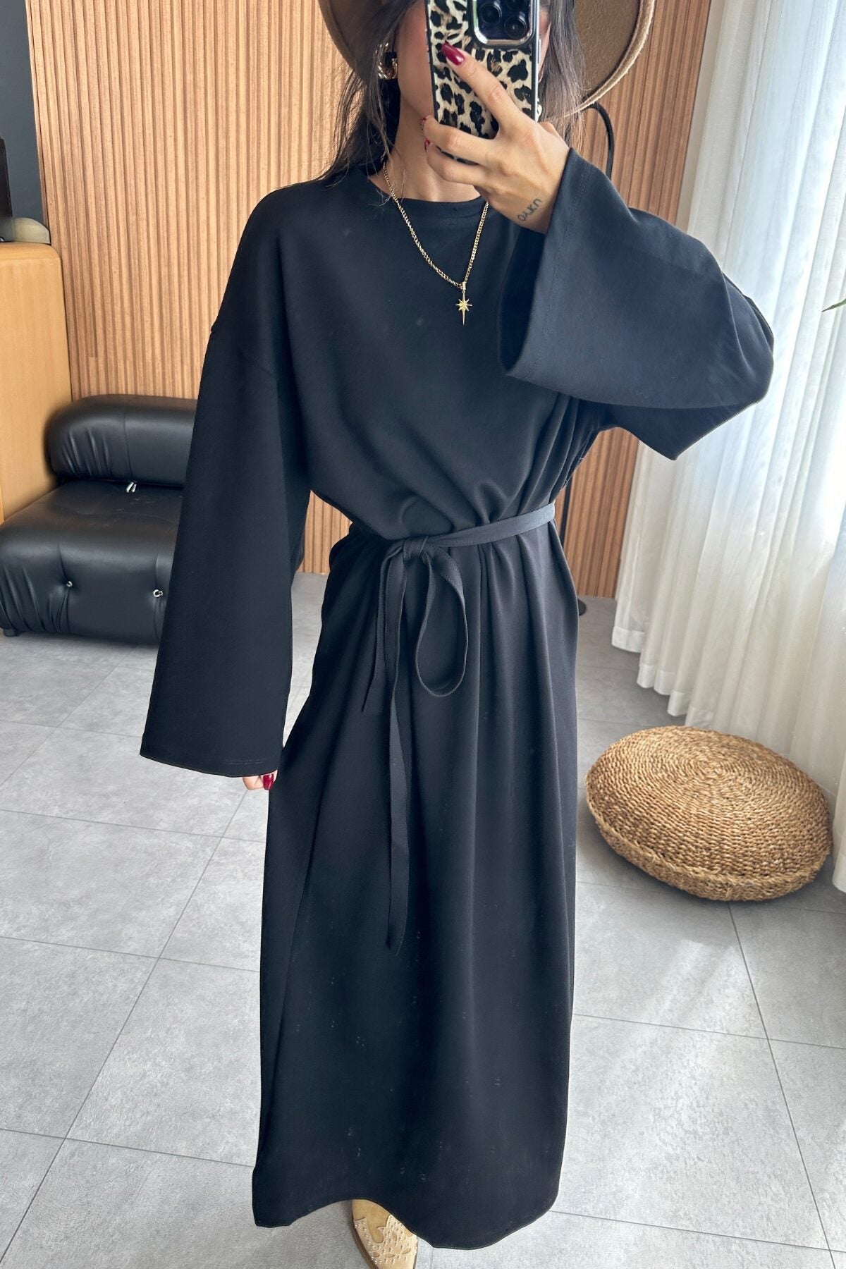 Variant image for Damen-Maxikleid, Lockeres Drapiertes Polyester, für Fest-13
