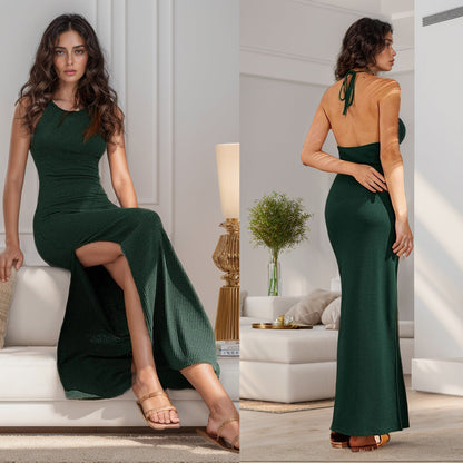 Damen-Midikleid, Bodycon, Polyester-2
