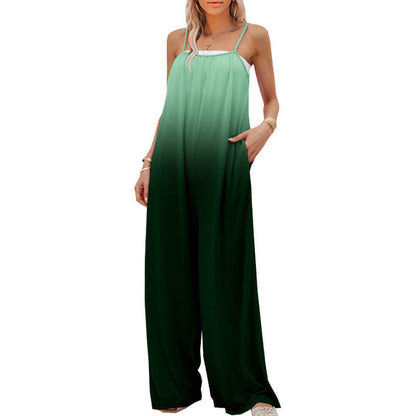 Variant image for Damen-Freizeithose, hohe Taille, lockere Passform, elastisch, Faser, Ombré, Design-13