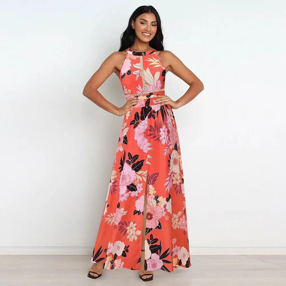 Variant image for Damen-A-Linien-Kleid, Blumenmuster, Polyester-9