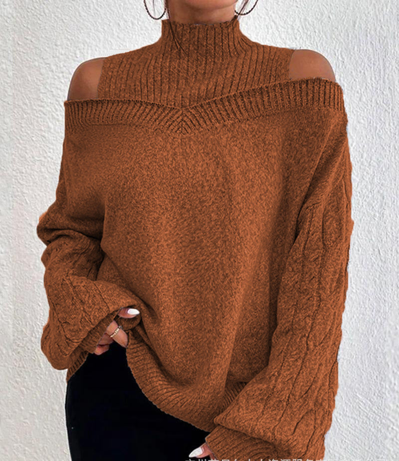 Variant image for Damen-Strickpullover, oversized Acryl, mit halbrundem Kragen-49