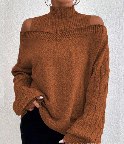 Variant image for Damen-Strickpullover, oversized Acryl, mit halbrundem Kragen-49