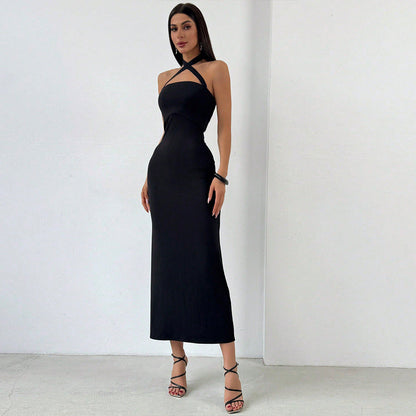 Damen Bodycon-Kleid, ärmellos, Polyester, perfekt für Fest und Alltag-5