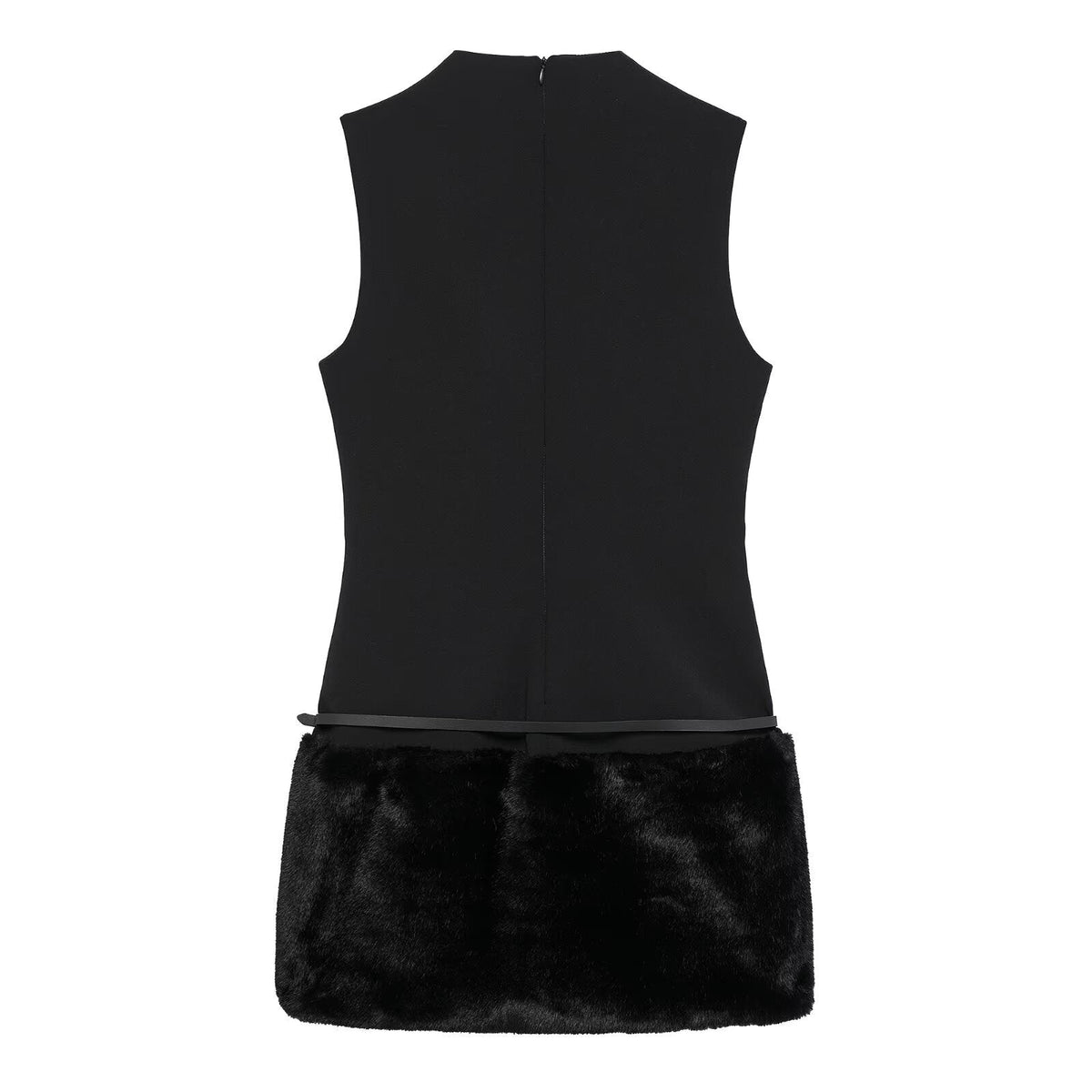 Damen-Kleid A-Linienform Patchwork Polyester-2