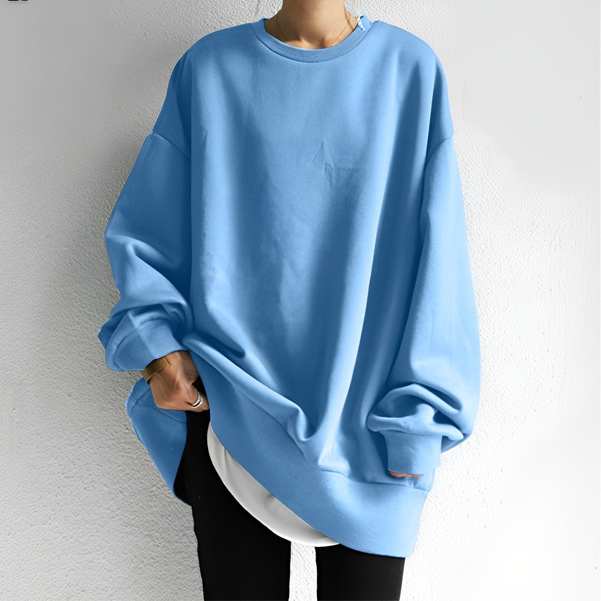 Damen-Oversize-Pullover, weicher Stoff 5