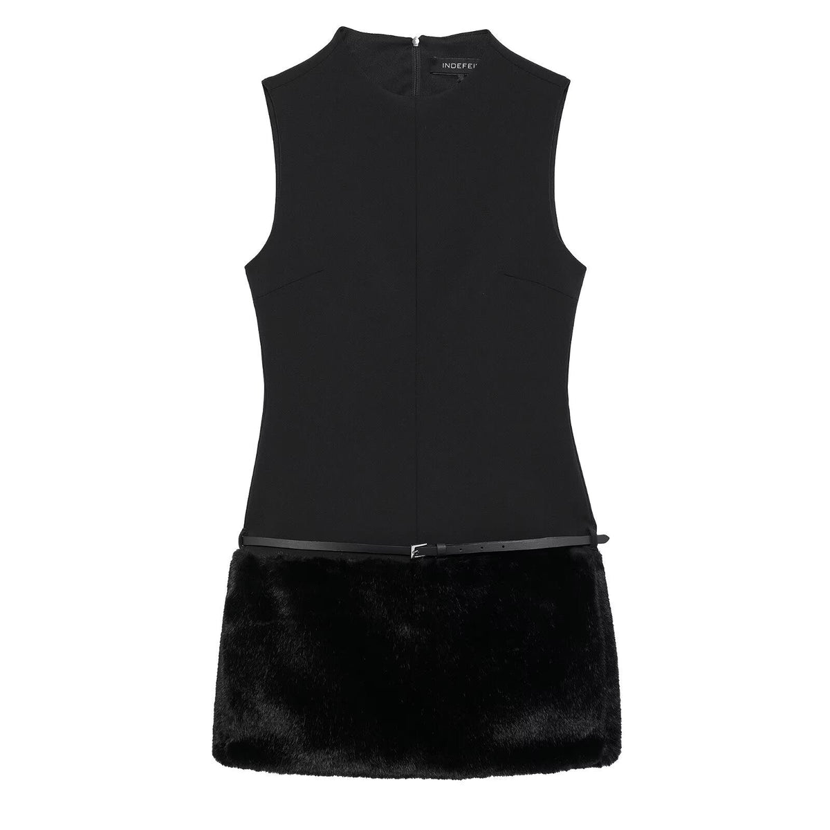 Damen-Kleid A-Linienform Patchwork Polyester-1