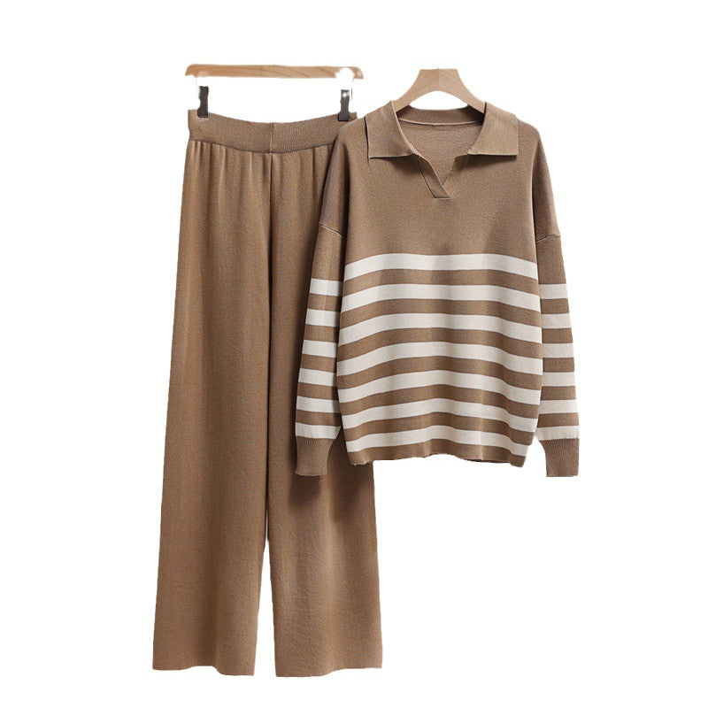 Damen-Freizeit-Set, Sweatshirt, urbanes Acryl, lange Hose-3