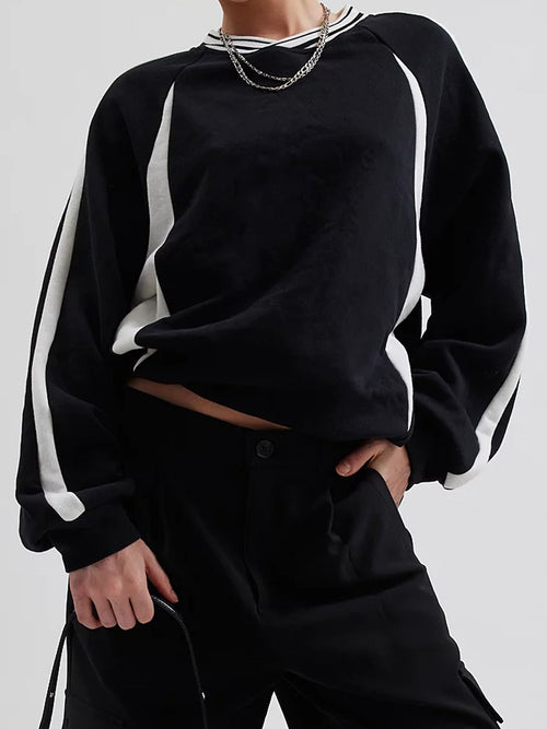 Damen-Freizeitpullover, Farbblock, Polyester, Casual-1