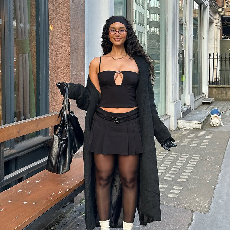 Damen-Bustier-Top, ausgeschnitten, verstellbare Träger, hochwertiges Material 3