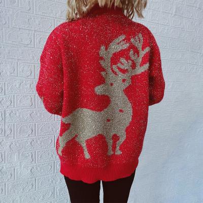 Damen-Weihnachtspullover, klassisches Design, weich, atmungsaktiver Stoff-5