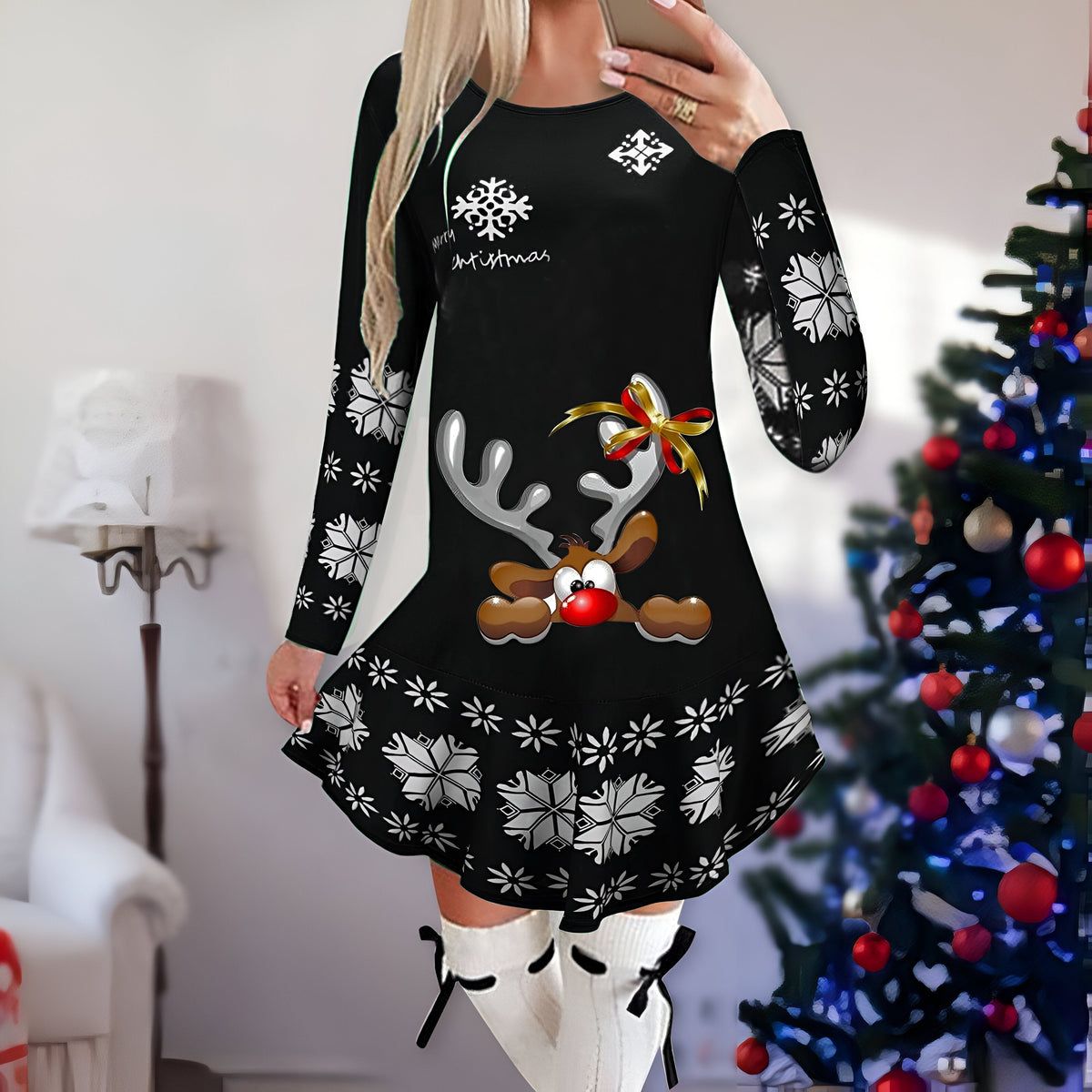 Damen-Minikleid, glitzernd, leicht, Material, für festliche Anlässe-1