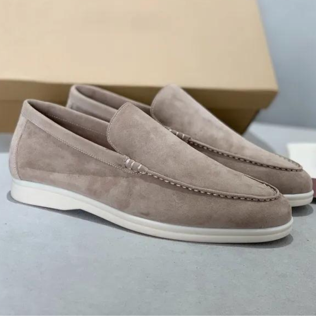 Herren-Loafer, Wildleder, elegantes Design, Lederfutter-1