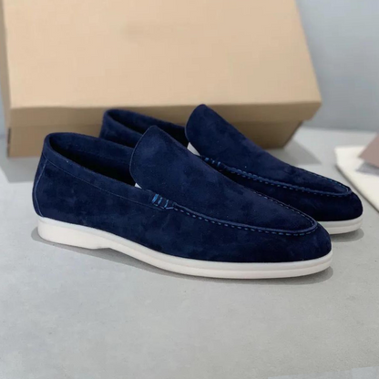 Herren-Loafer, Wildleder, elegantes Design, Lederfutter-4