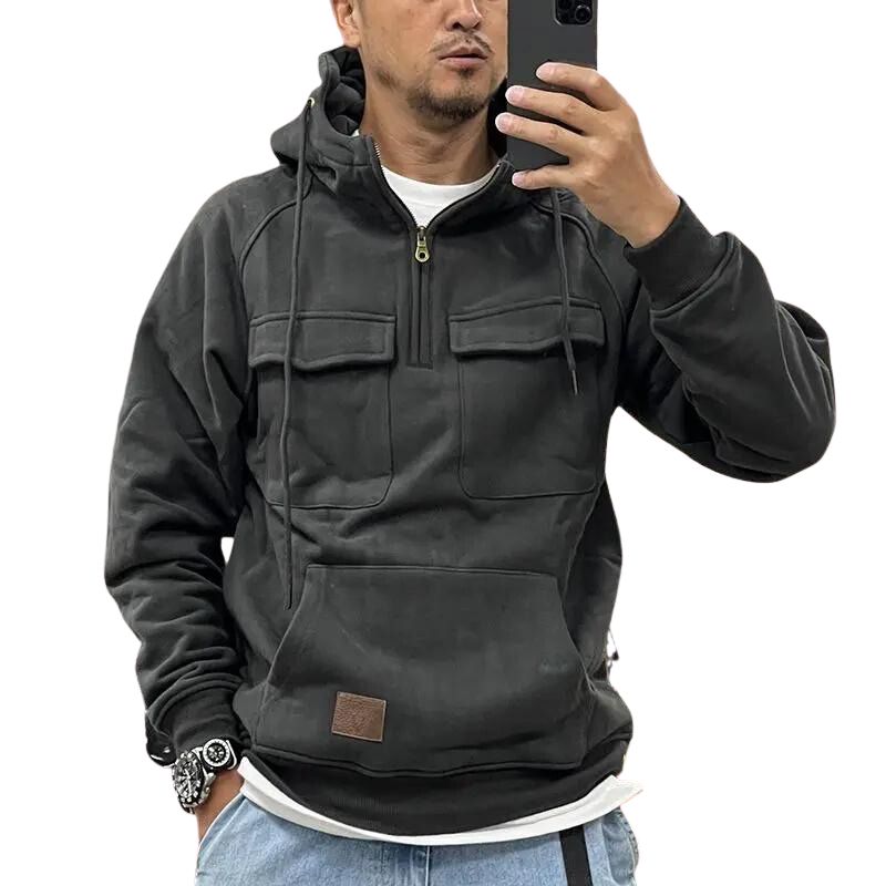 Damen-Sportpullover, mit Kapuze, aus langlebigem Material-3