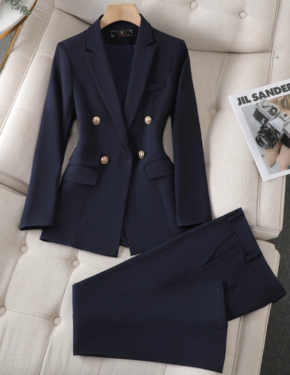 Variant image for Damen Blazer und Hose Set Elegant Langlebiger Stoff-13