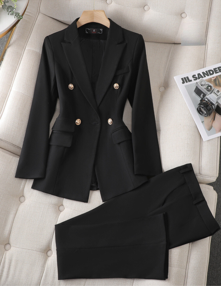 Variant image for Damen Blazer und Hose Set Elegant Langlebiger Stoff-7